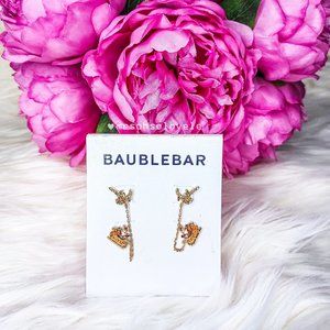 BAUBLEBAR Christmas Santa Sleigh and Reindeer Dangle Earrings